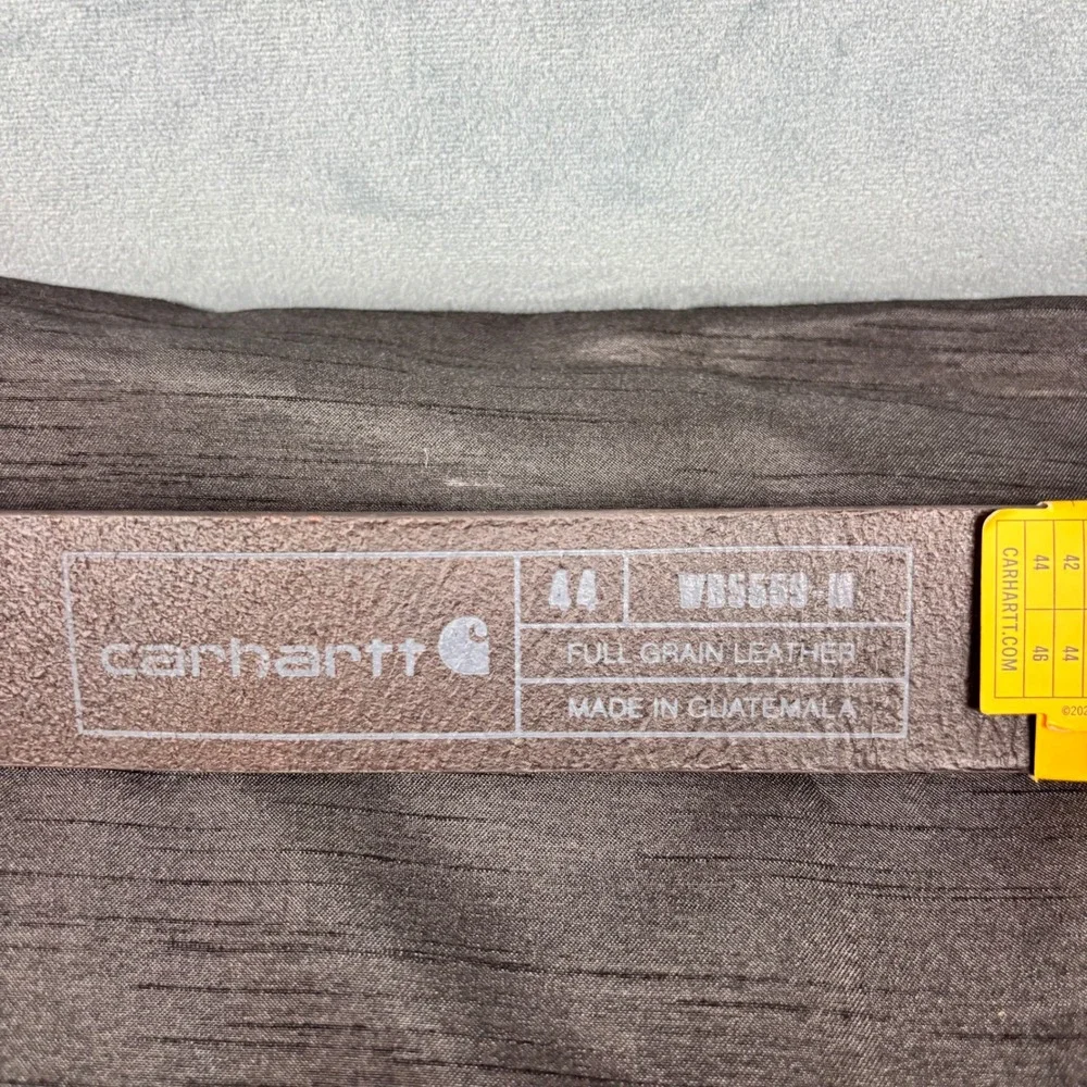 Carhartt Mens 44 Bridle Leather Classic Buckle Belt Brown NWT